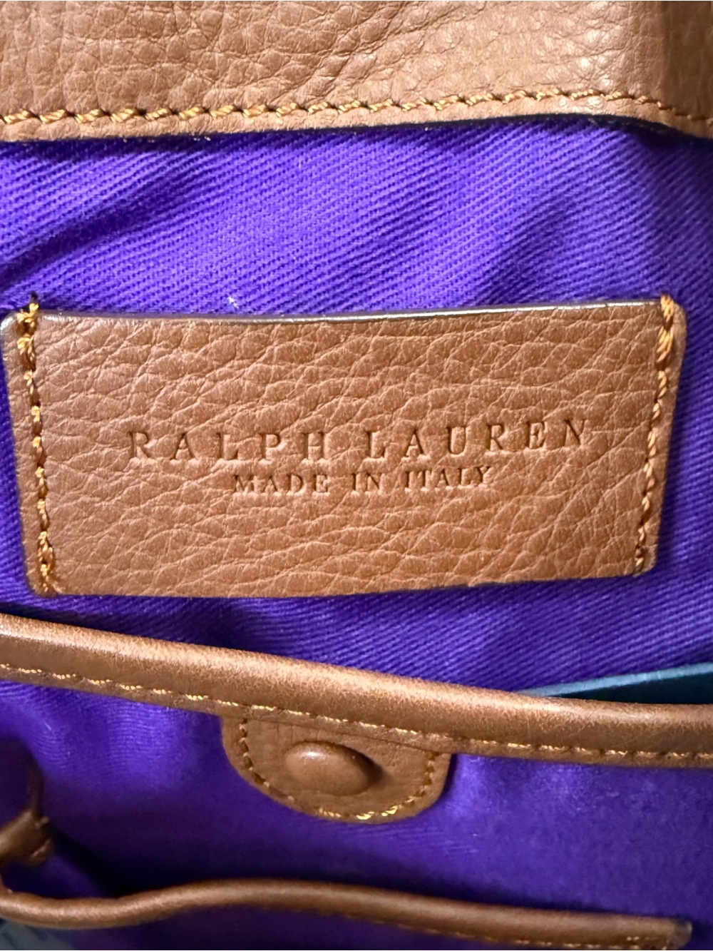Ralph Lauren Collection Calfskin Leather Stirrup Tote - Picture 10 of 17